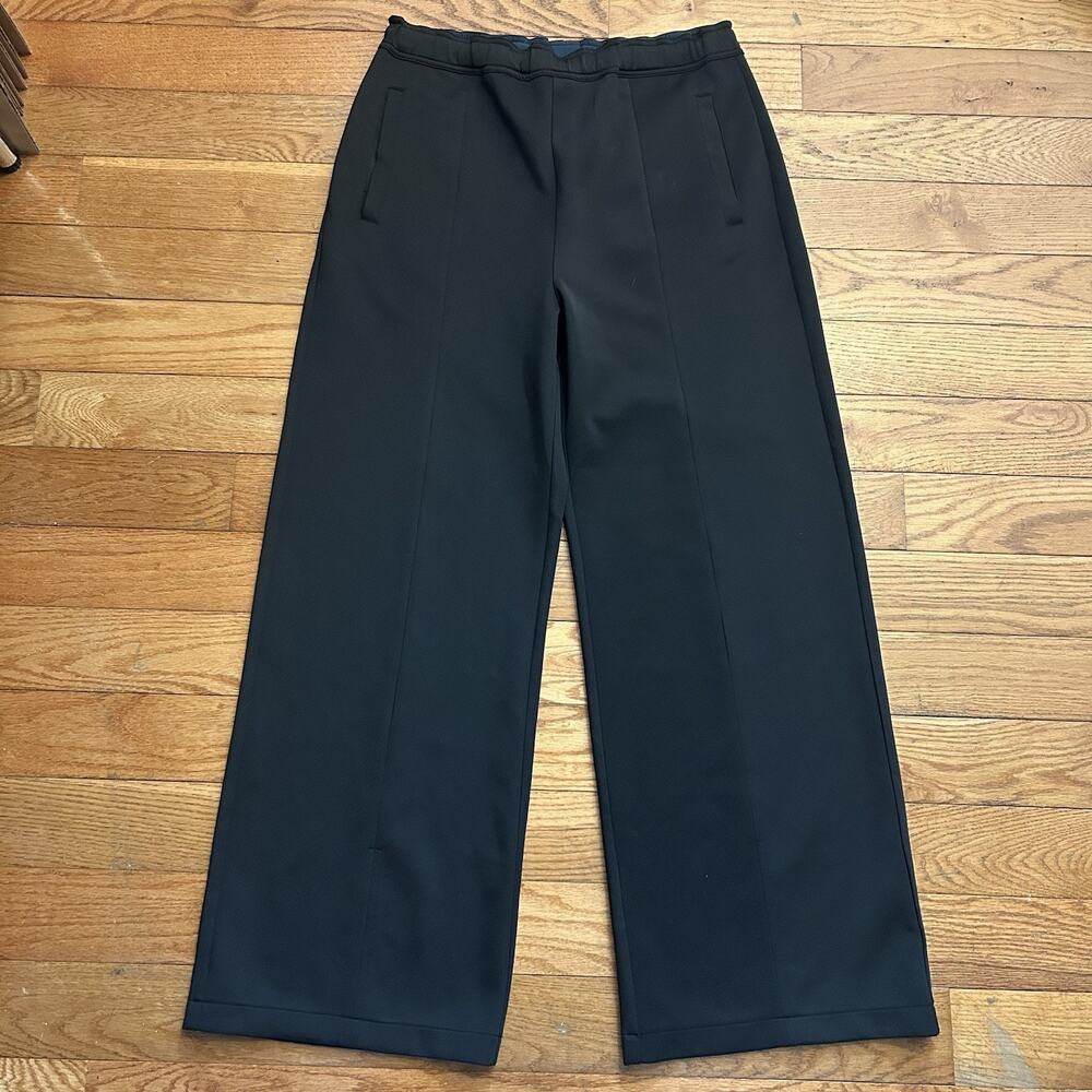 Roucha Ponsot Track Pants Black Baggy Wide Leg Pants Size B